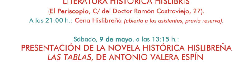 PROGRAMA DE LOS XIV ENCUENTROS HISLIBRIS (8-9 DE MAYO DE 2026)
